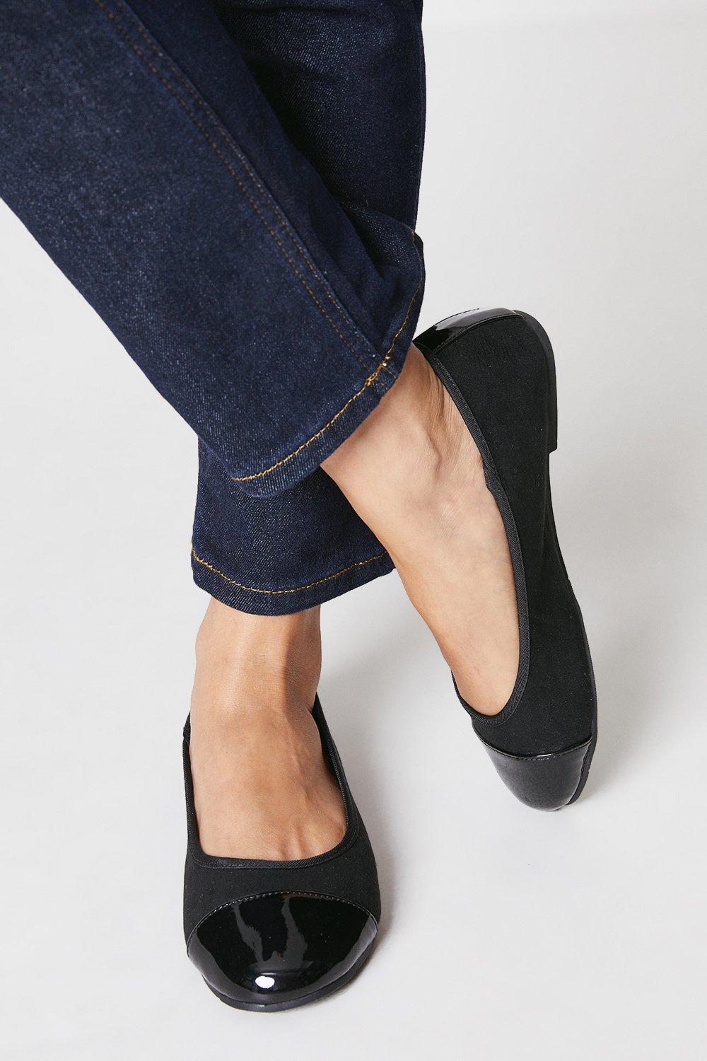 Womens Good For The Sole: Wide Fit Tilly Ballet Pumps